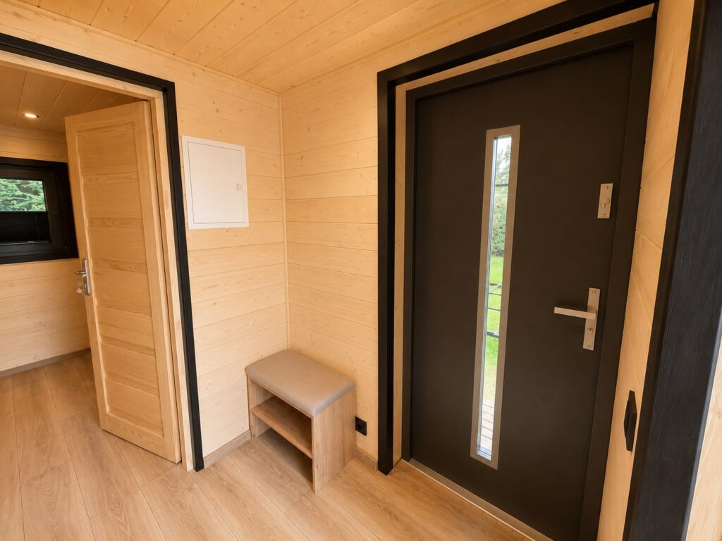 Drzwi wejściowe w domku modułowym Modular 2